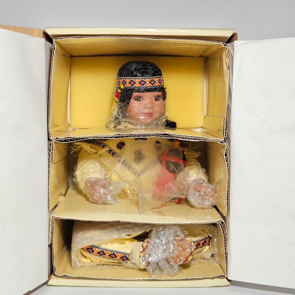 Danbury Mint Princess of the Sun Gregory Perillo Pawnee Porcelain Doll NIB